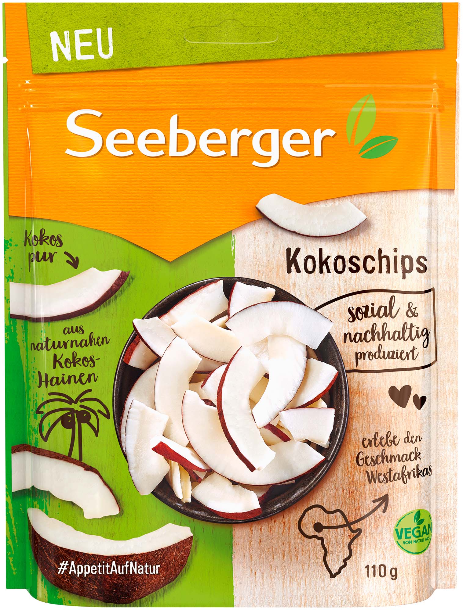 Seeberger Kokoschips 110g