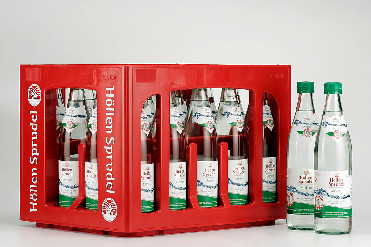 Höllen Sprudel Mineralwasser Medium 20 × 0,5l