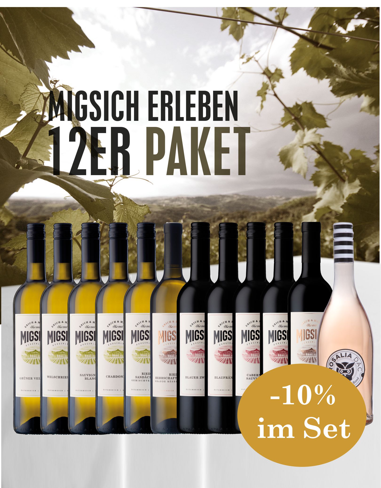 Migsich Erleben – 12er Probierpaket „Rot und Weiß“