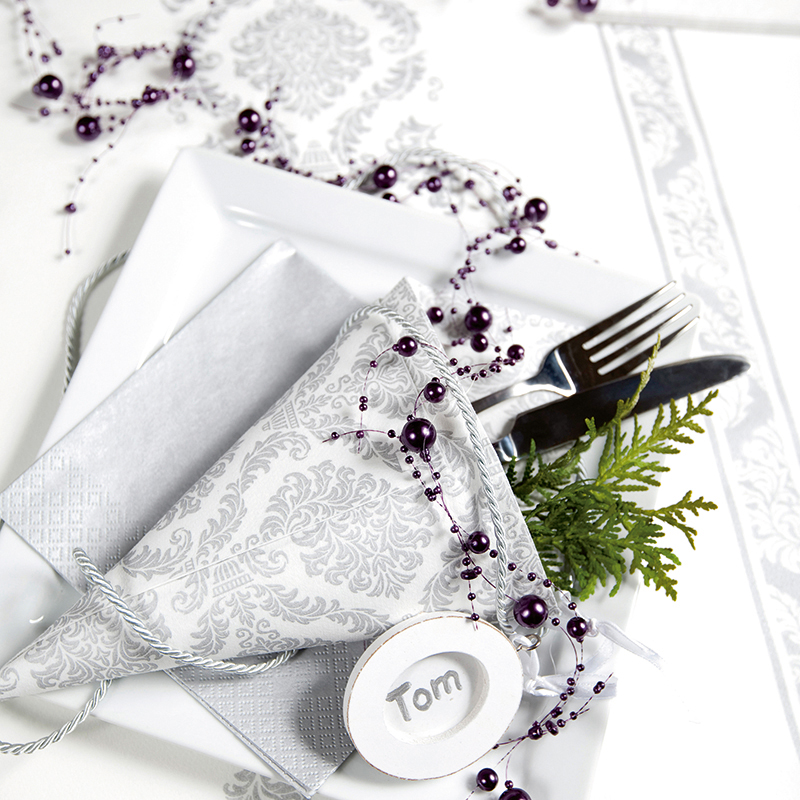 Serviette Elegant silver – Bild 2