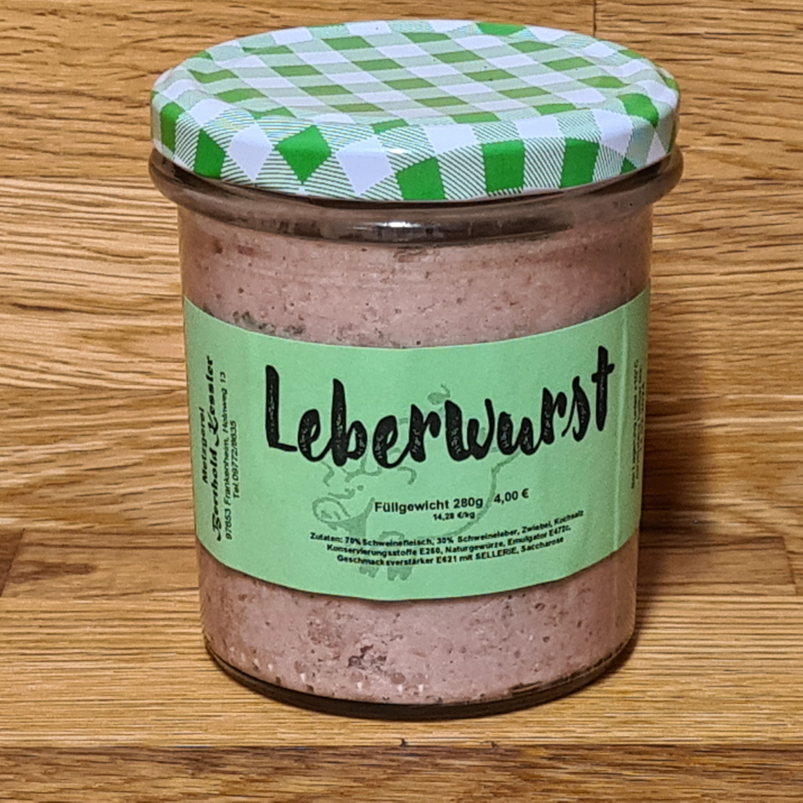 Hausmacher Leberwurst Glas – 280g
