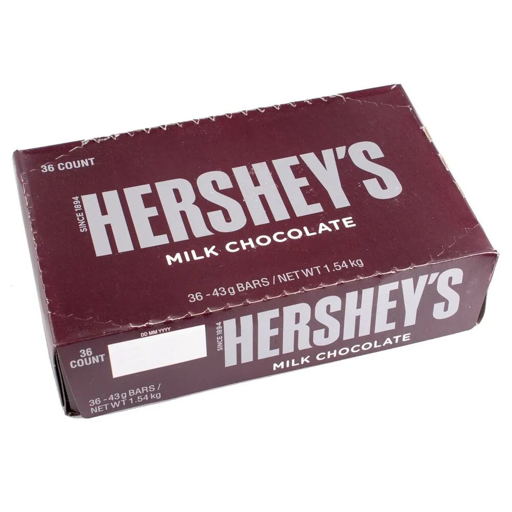 36,05 €/kg 36x Hersheys Milk Chocolate, Schokolade, Schokoriegel
