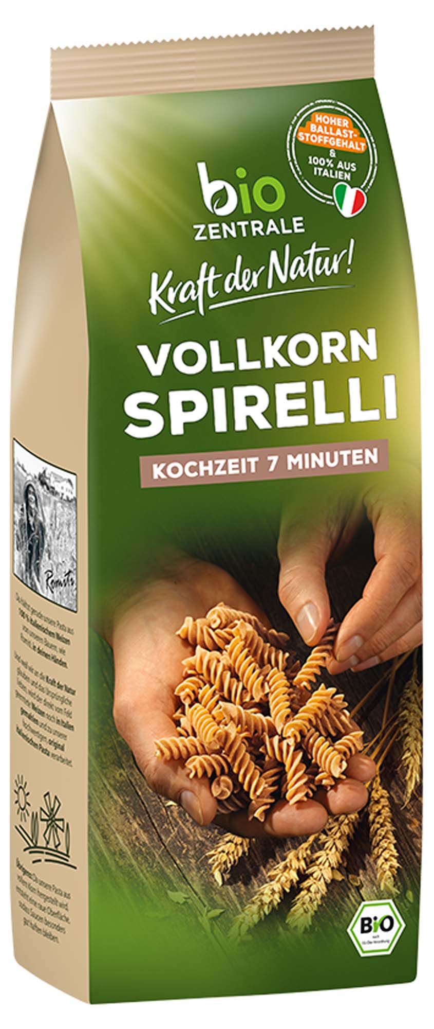 biozentrale Vollkorn Spirelli 500g
