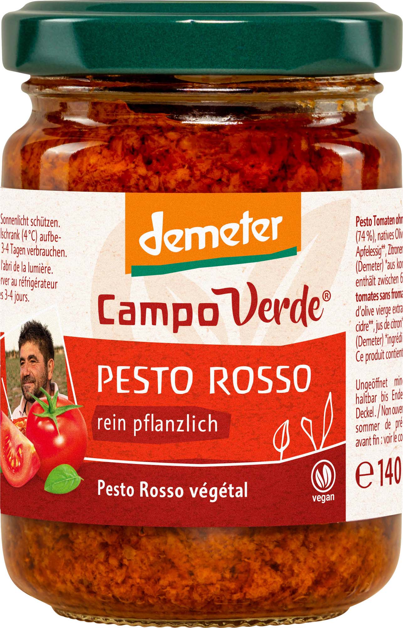 Campo Verde Demeter Pesto Rosso 140g