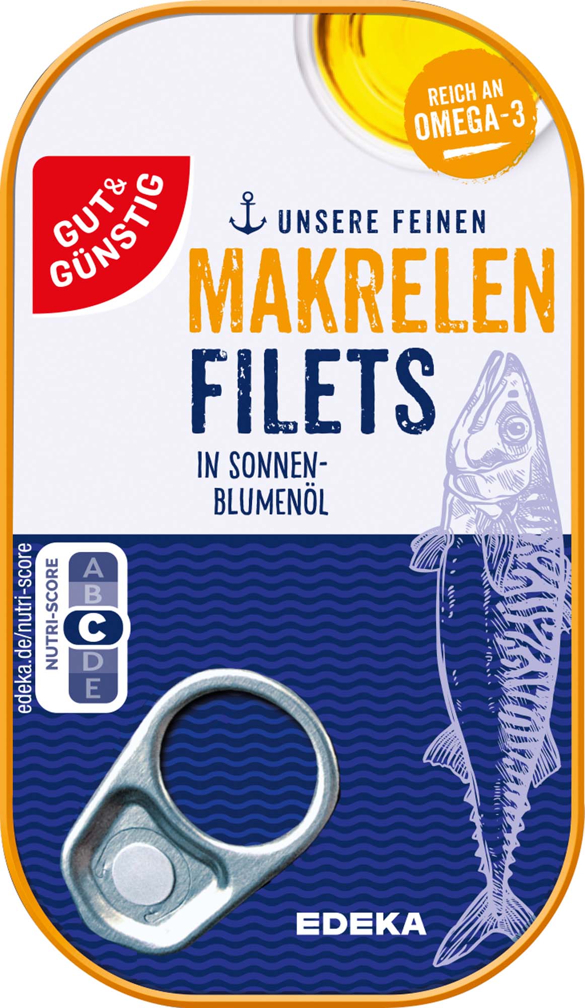 Gut & Günstig Makrelenfilets in Öl 125g