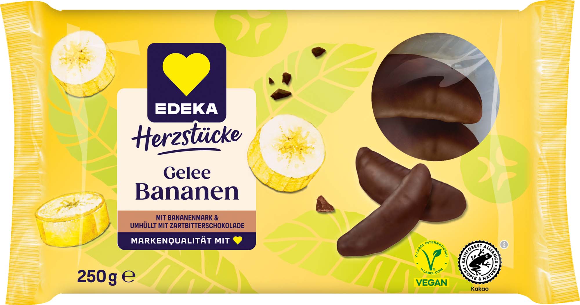 EDEKA Herzstücke Gelee Bananen 250g