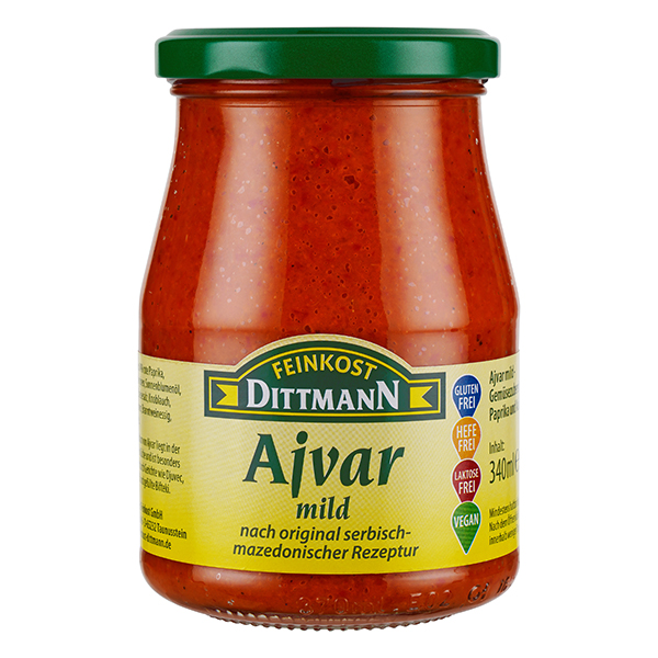 Feinkost Dittmann Ajvar mild 340ml – Bild 2