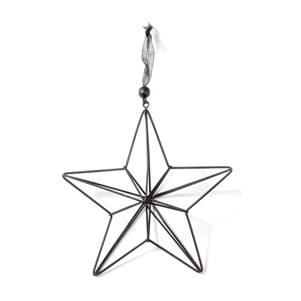 Stern Hänger – Schwarz (18,5 cm)