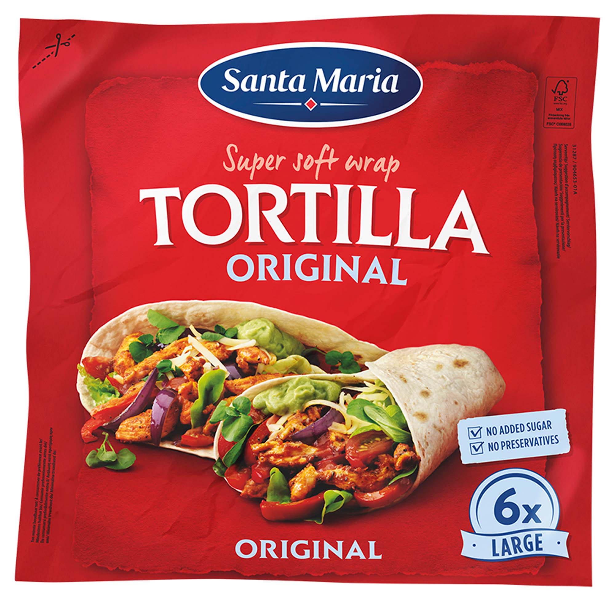 Santa Maria Tortilla Wraps Original 371g