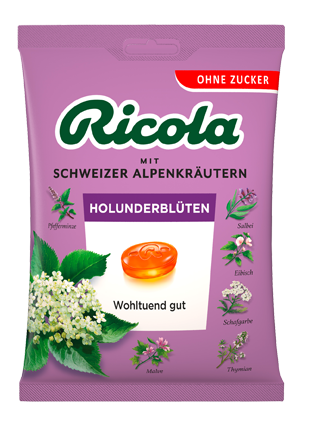 Ricola Holunderblüten ohne Zucker 75g