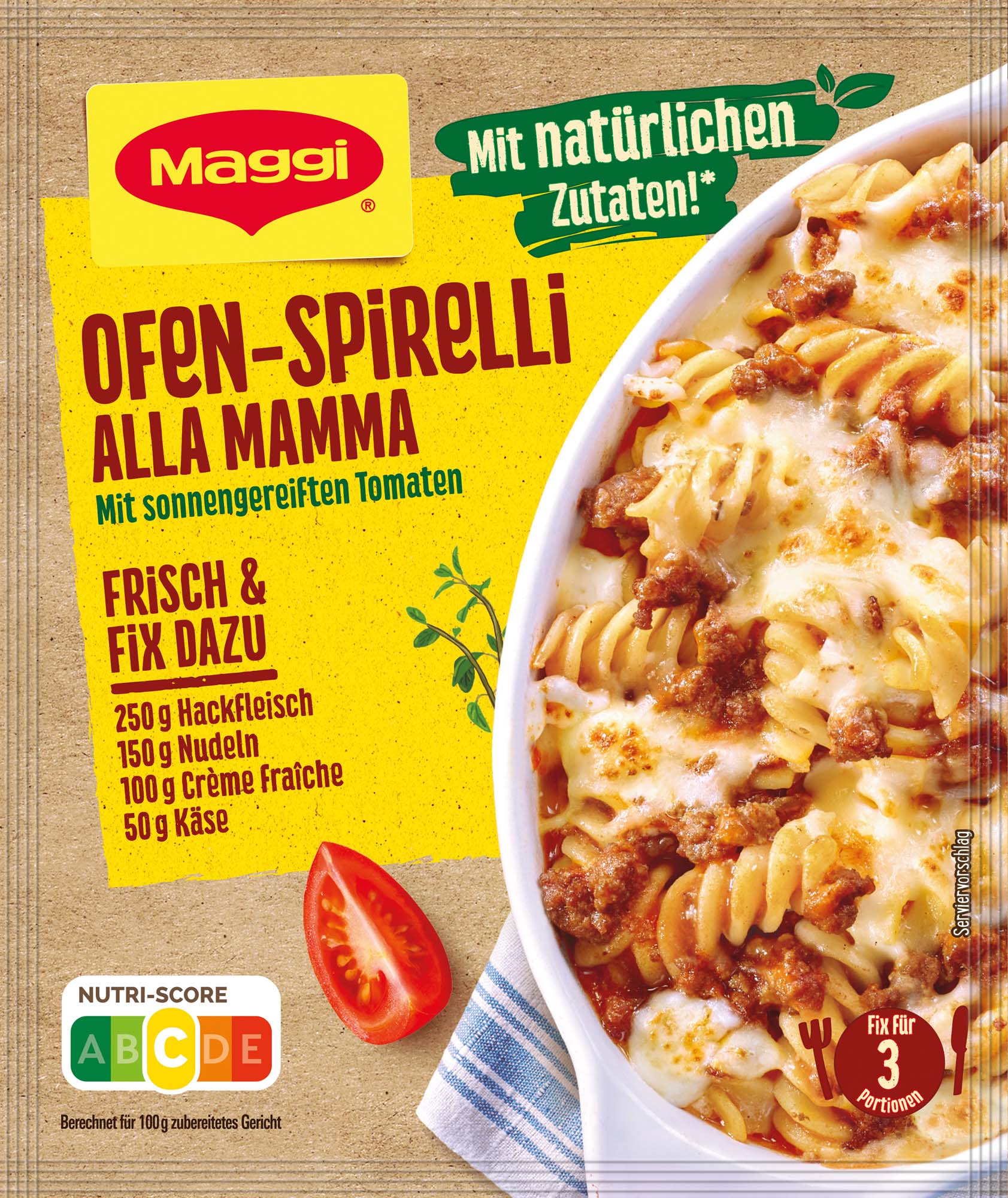 Maggi Fix Ofen Spirelli alla Mamma 43g