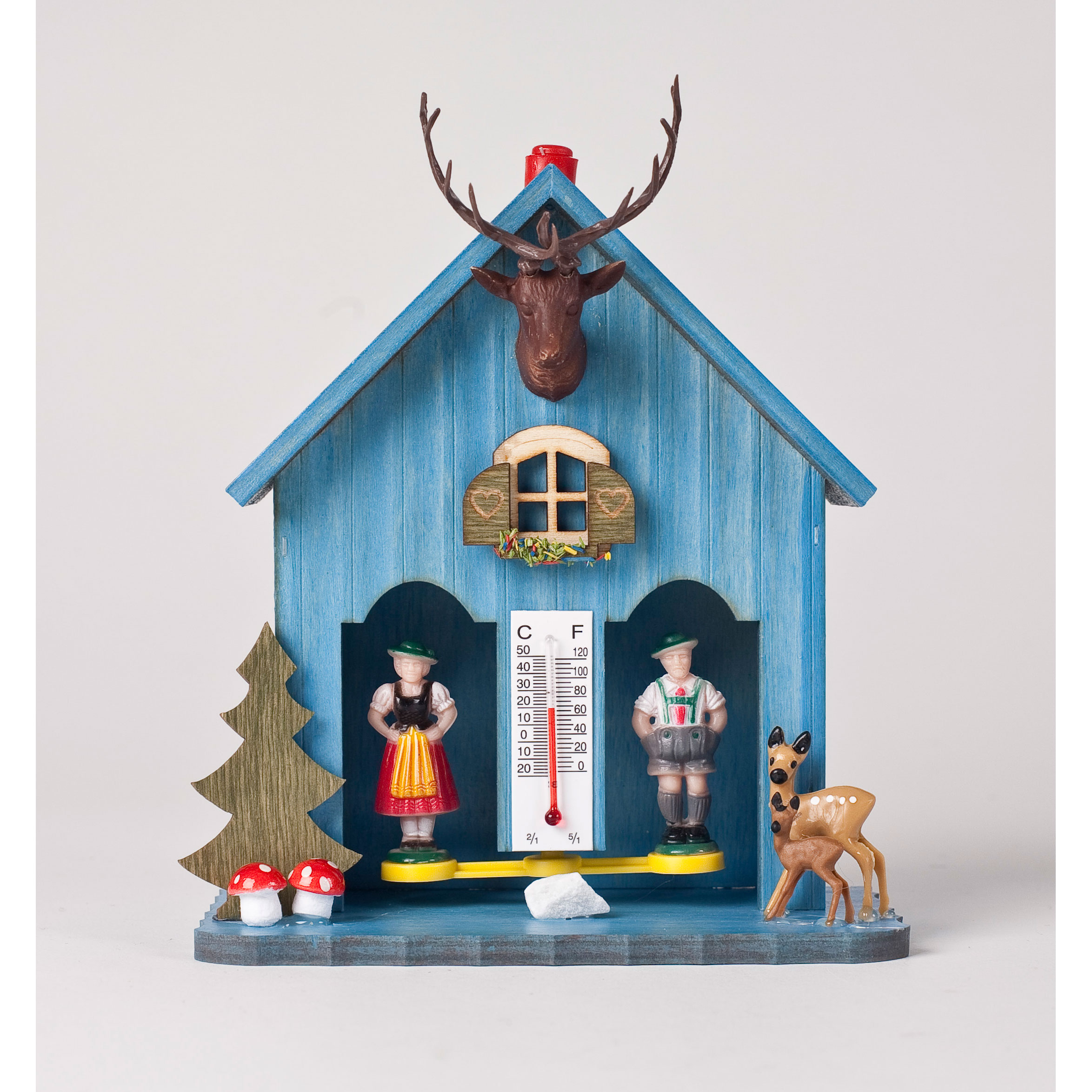 Wetterhaus, „Mitbringsel aus Bayern“, blau