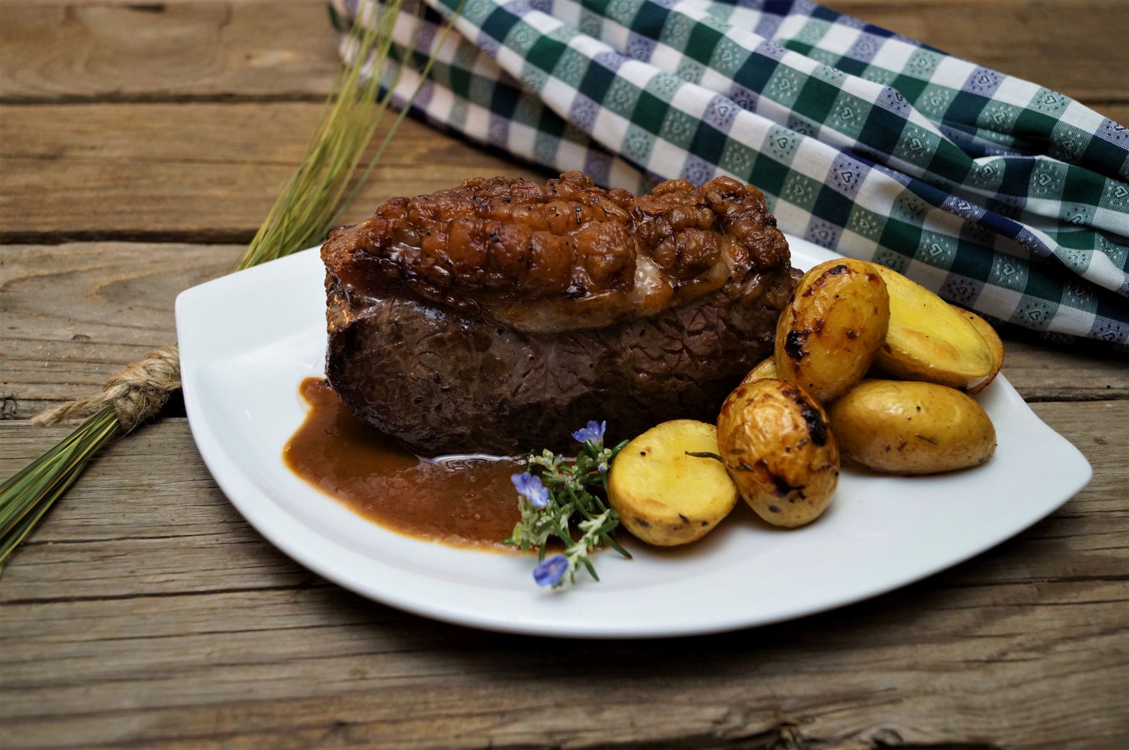 Roastbeef für 2 Pers | Rotwein-Jus ohne Beilagen