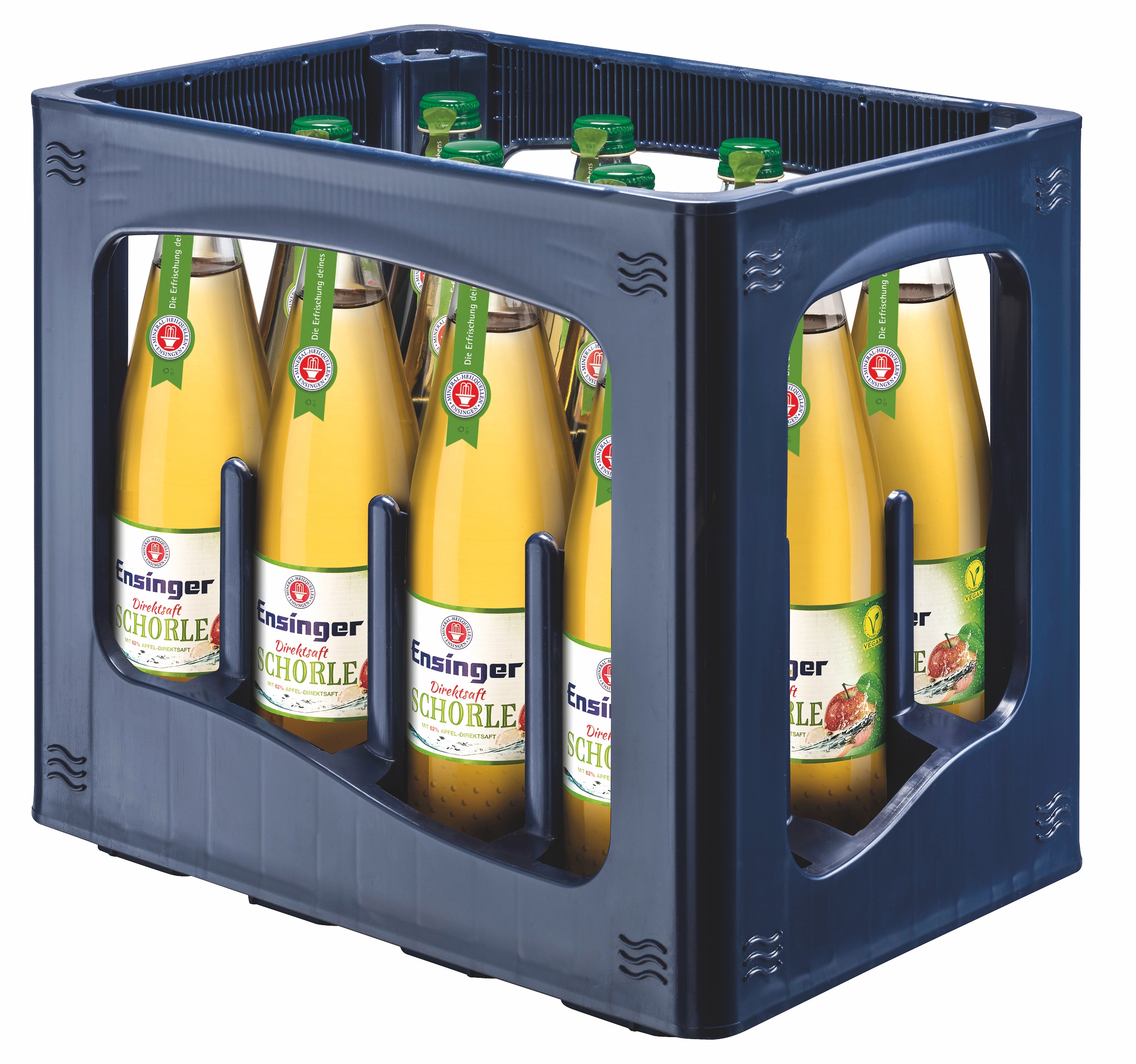 Ensinger Direktsaft Schorle Apfel 12×0,75l – Bild 2