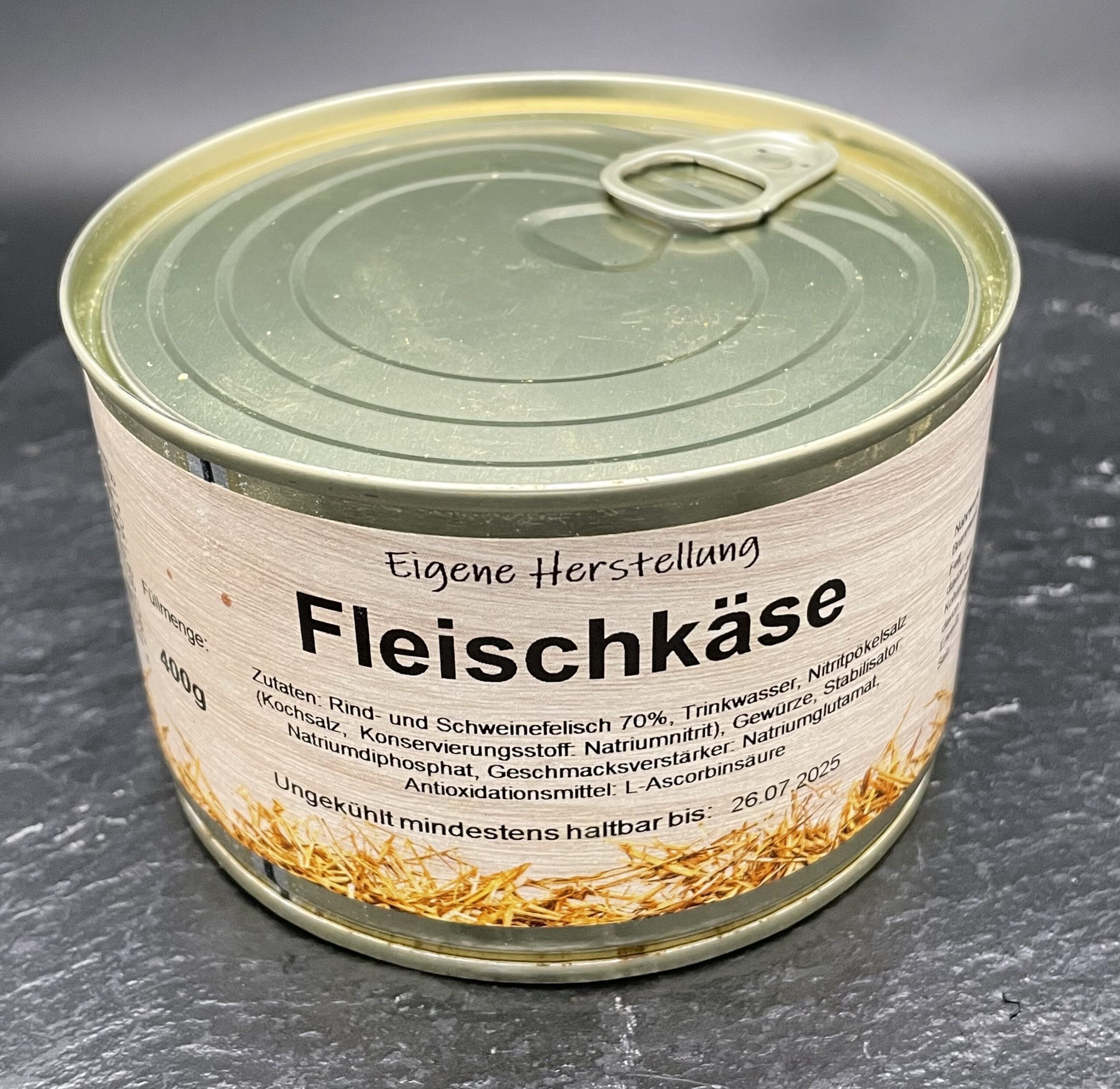 Dose „Fleischkäse (auch Leberkäse genannt)“ 400g