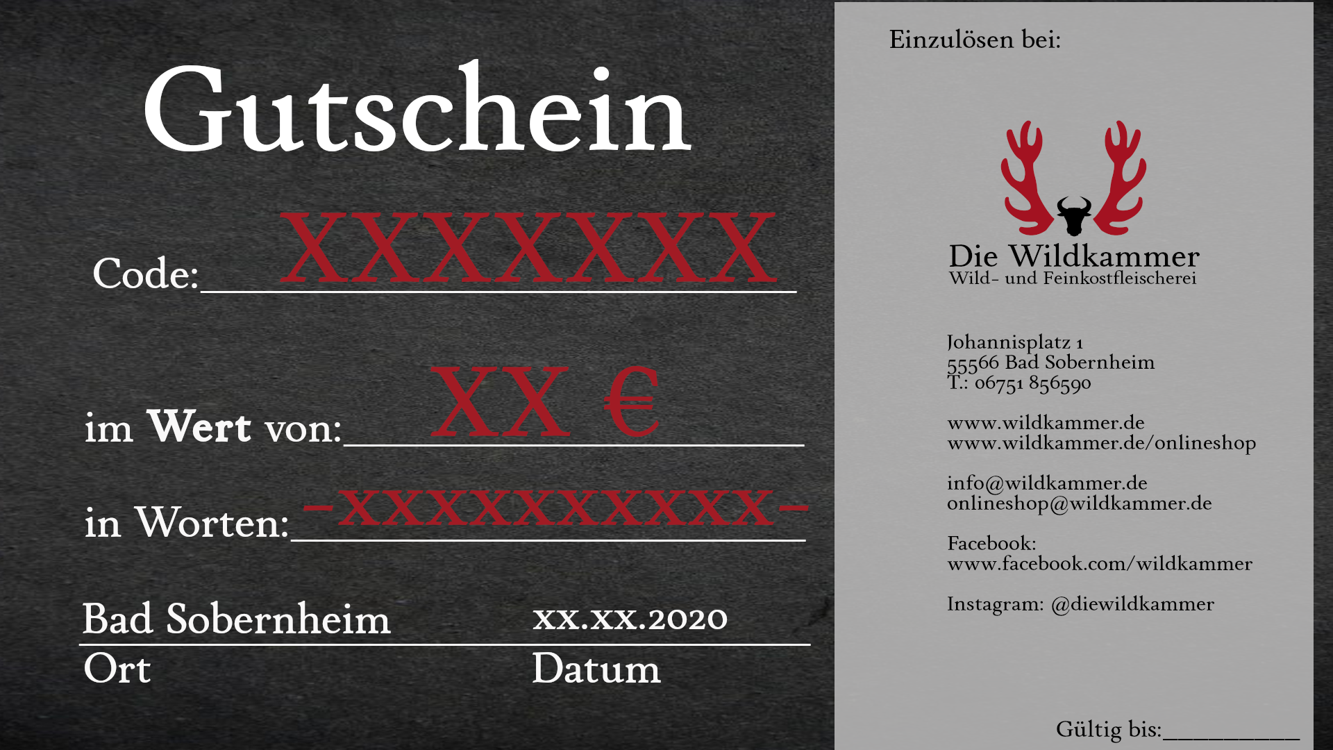 Wilder Gutschein 10€ – Bild 2