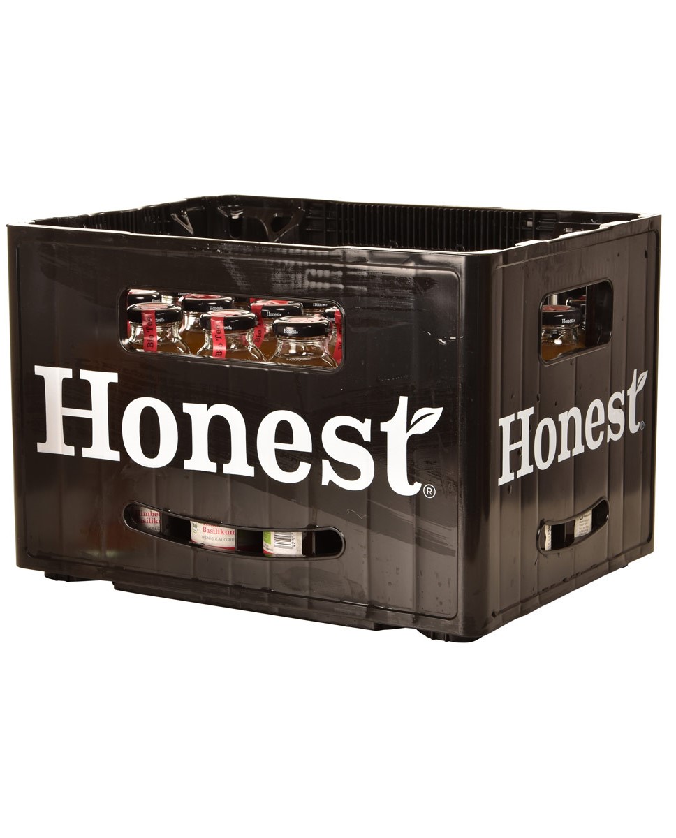 Honest Tea Schwarzer Tee Himbeere+Basilikum 24×0,33l – Bild 2