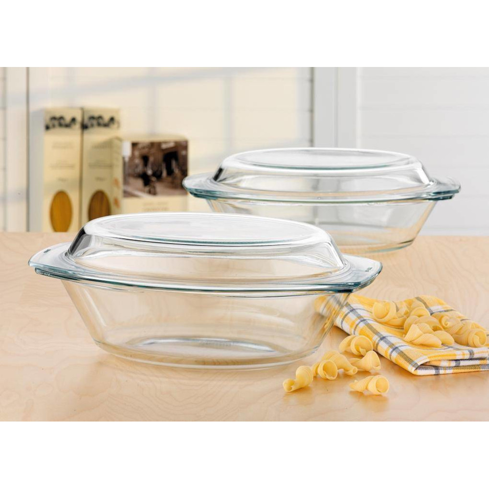 Kasserolle oval mit Deckel versch. Größen – Bild 2