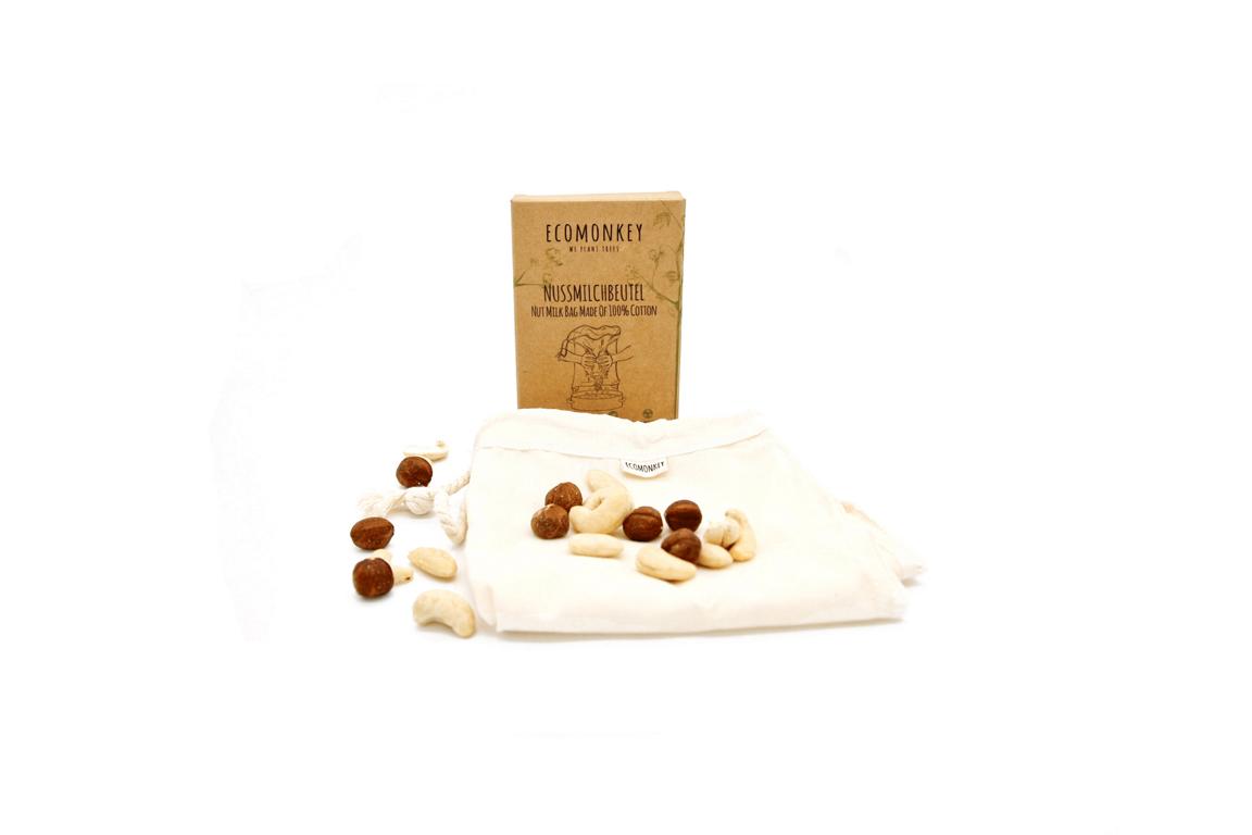 Nussmilchbeutel aus 100% Baumwolle | nachhaltig, waschbar, wiederverwendbar – Bild 5