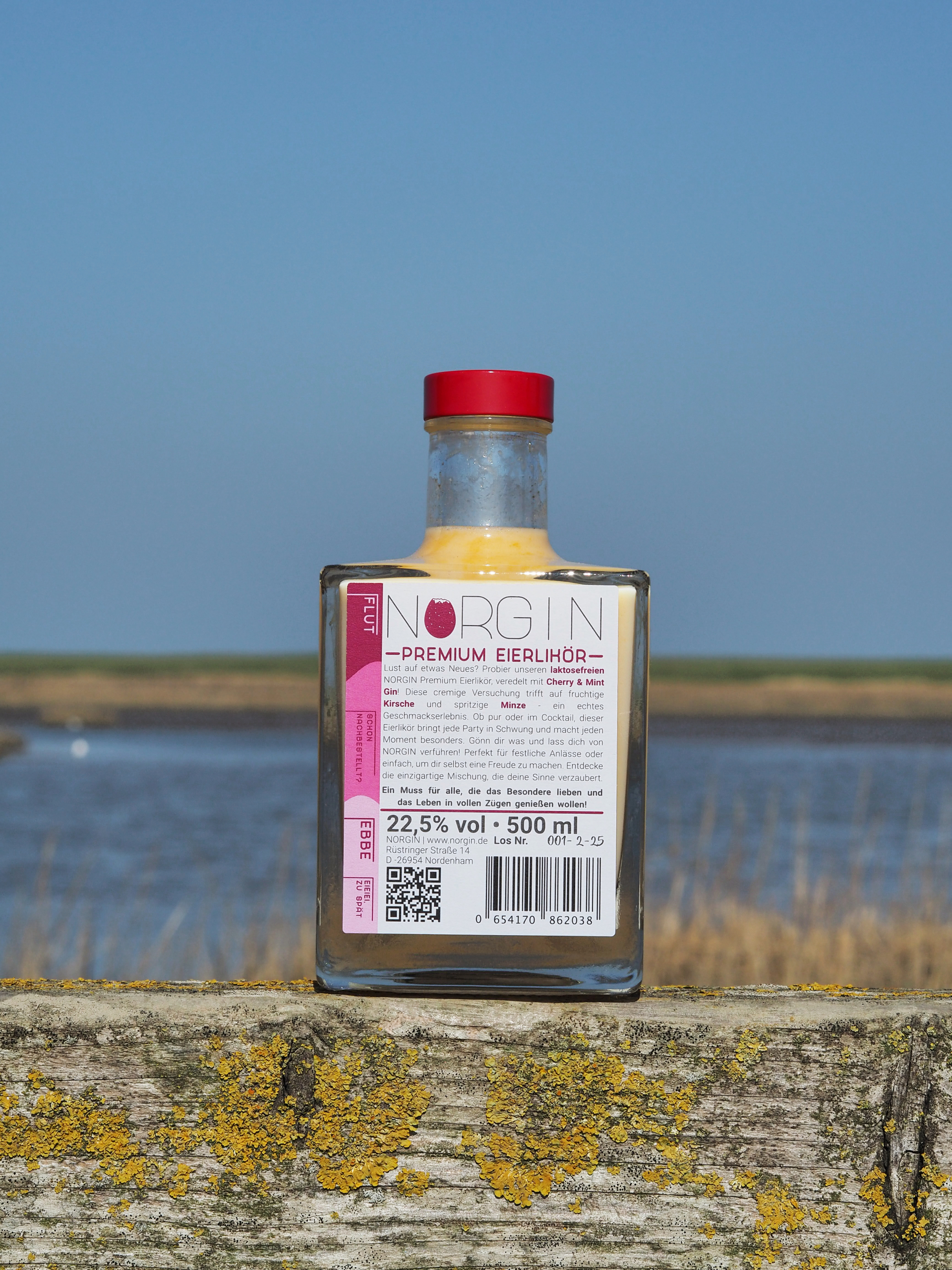 NORGIN Premium Eierlikör Cherry & Mint – Bild 3