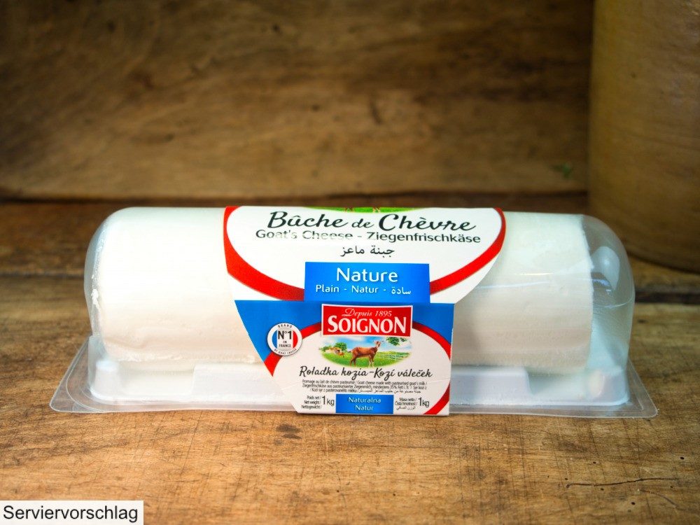 Ziegenfrischkäserolle natur – Bild 2