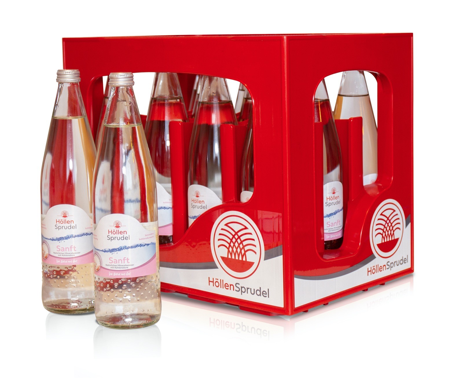 Höllen Sprudel Mineralwasser Sanft 12 × 0,75l