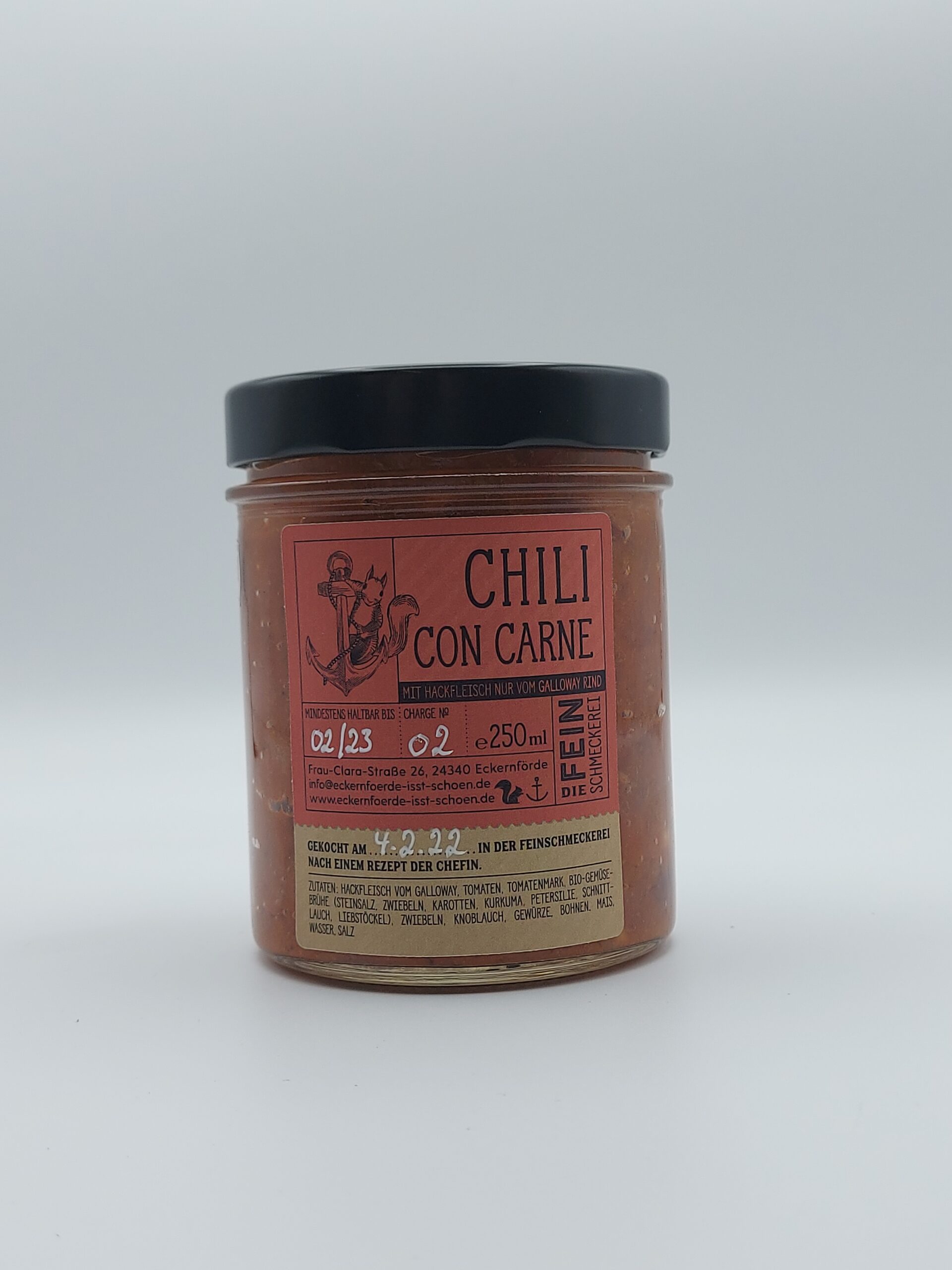 Chili con Carne mit Hackfleisch vom Galloway Rind