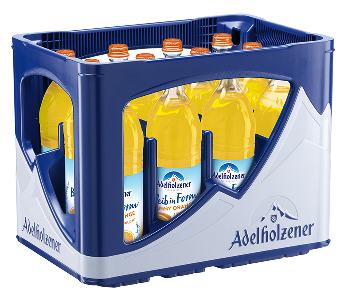 Adelholzener Bleib in Form Sunny Orange 12×0,75l