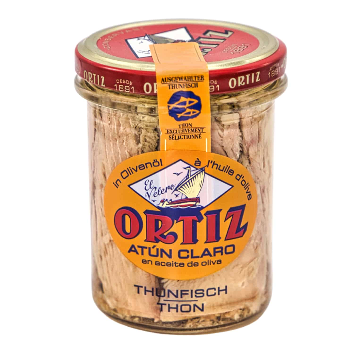 Atún claro en aceite de oliva – Ortiz – Heller Thunfisch in Olivenöl 150g