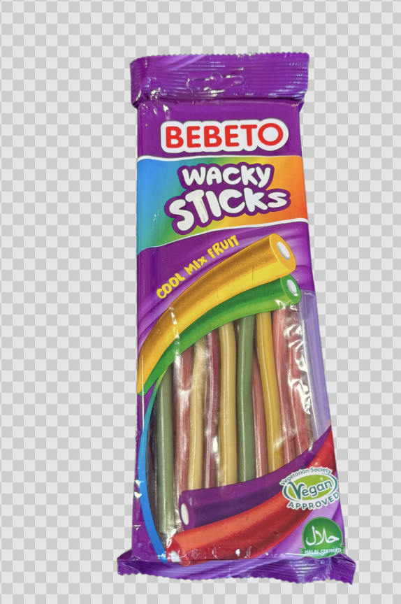 Bebeto Wacky Sticks Cool Mix Fruit 180g