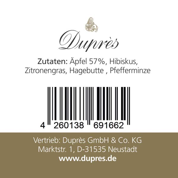 Duprès Apfel-Ernte Früchtetee – Bild 2