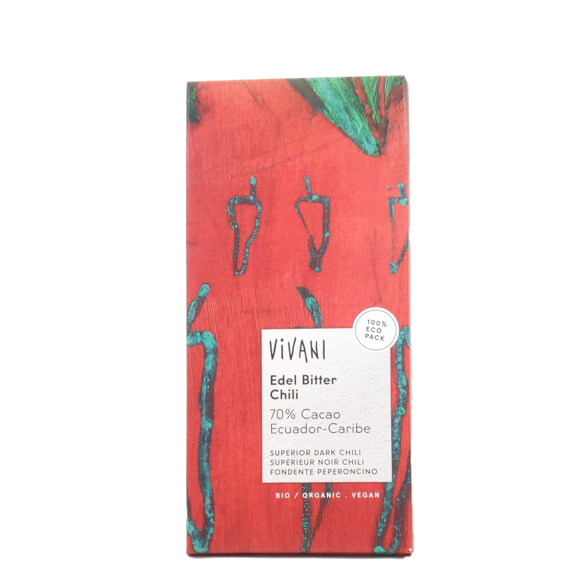 Edel Bitter Chili Schokolade