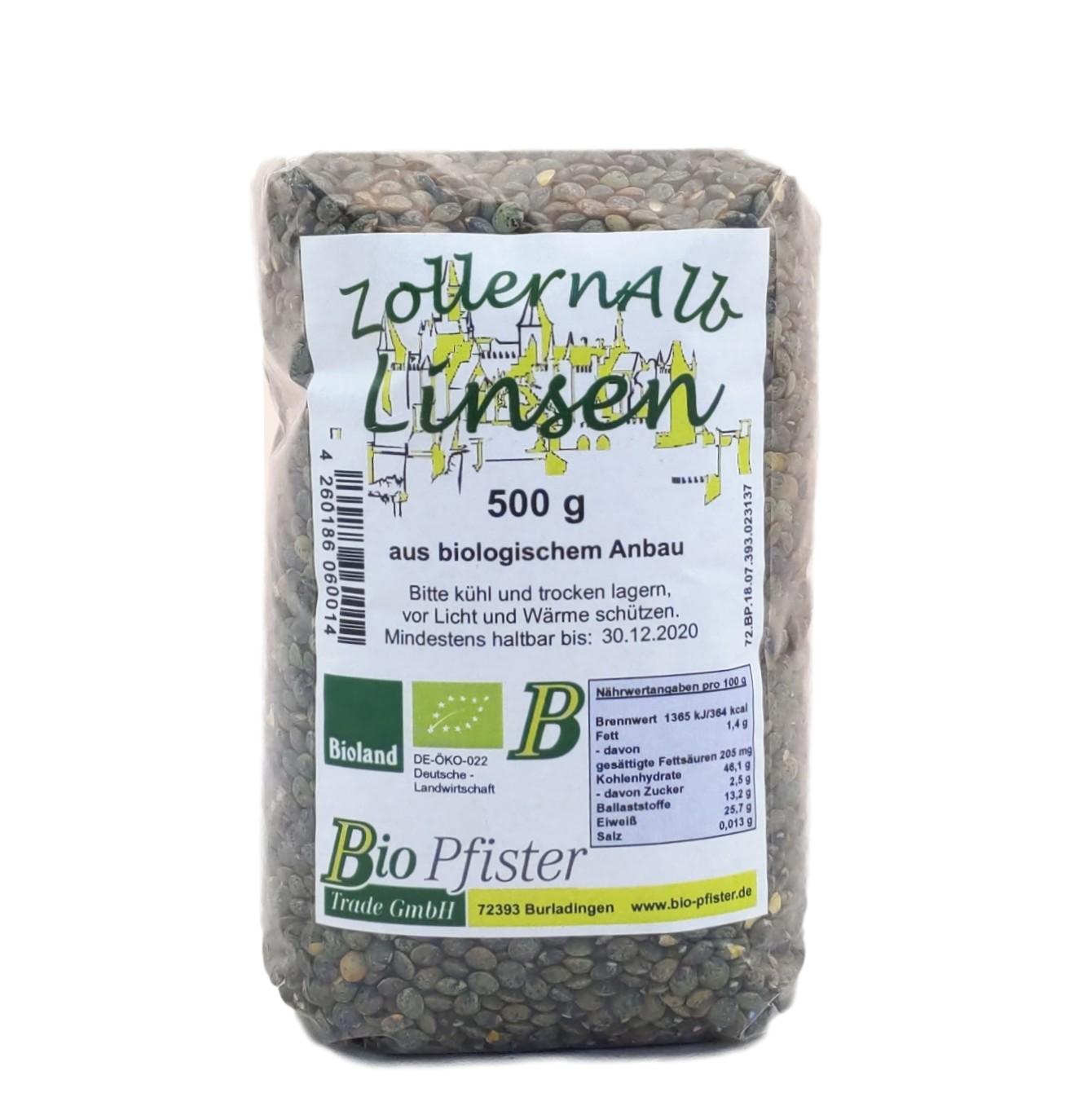 Linsen von der Zollernalb