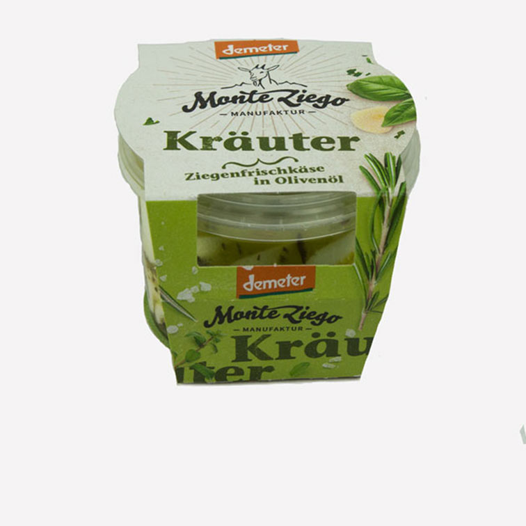 Ziegenfrischkäse in Öl mit Kräutern 115g