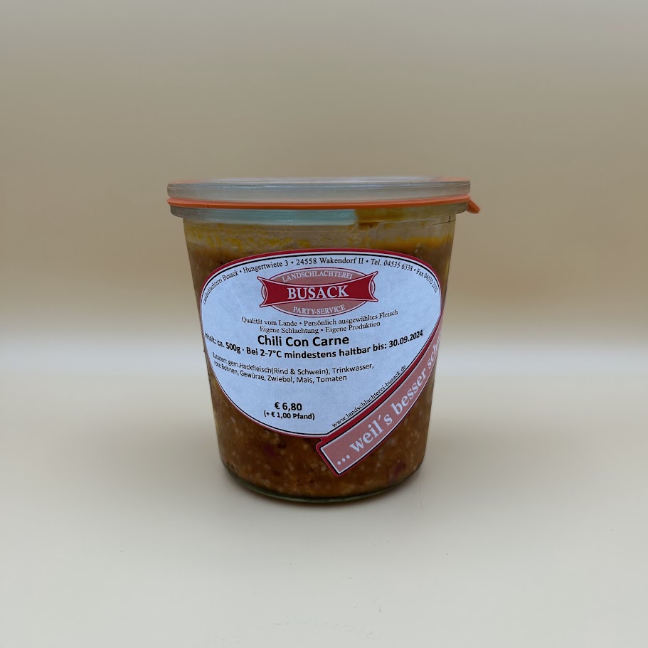 Chili Con Carne im Glas