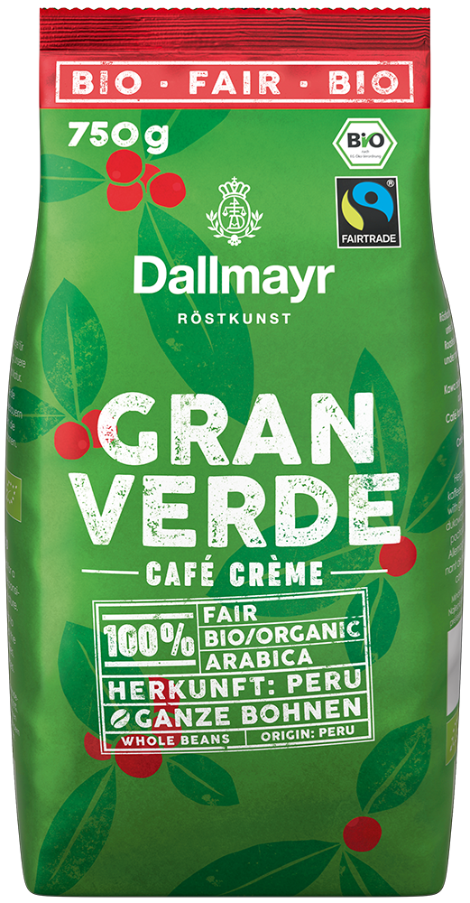 Dallmayr Gran Verde Bio Cafè Créme 750g