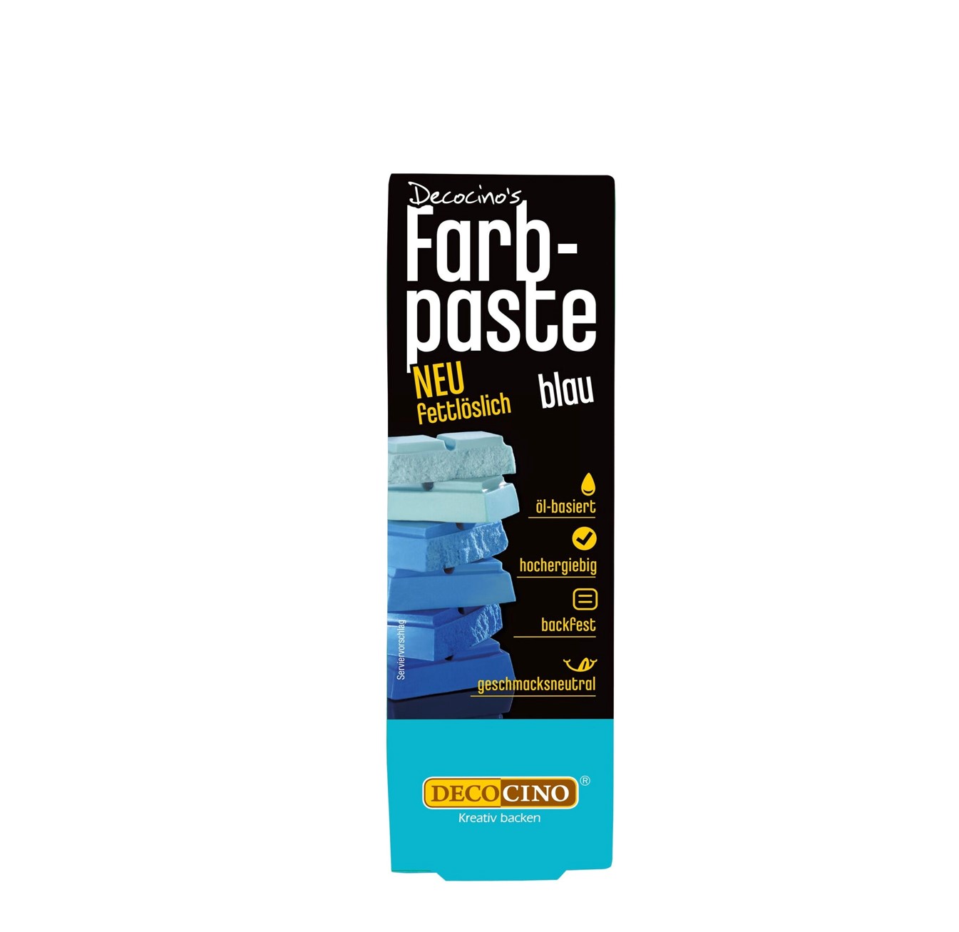 Decocino Fettlöslich Farbpaste blau 15g