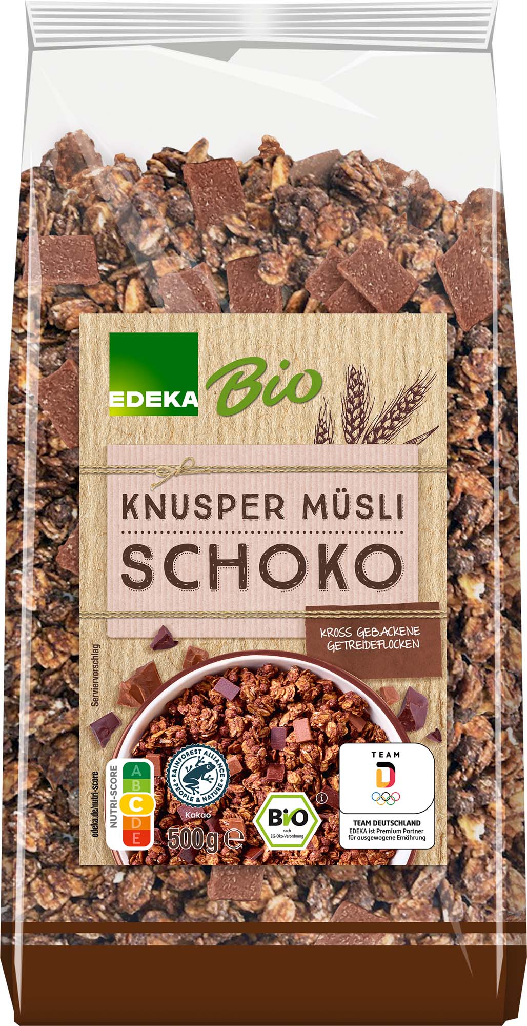 EDEKA Bio Knuspermüsli Schoko 500g