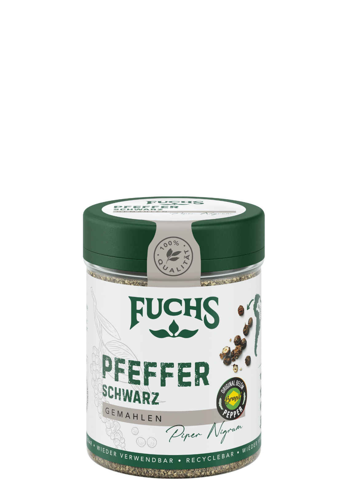 Fuchs Pfeffer schwarz gemahlen 60g