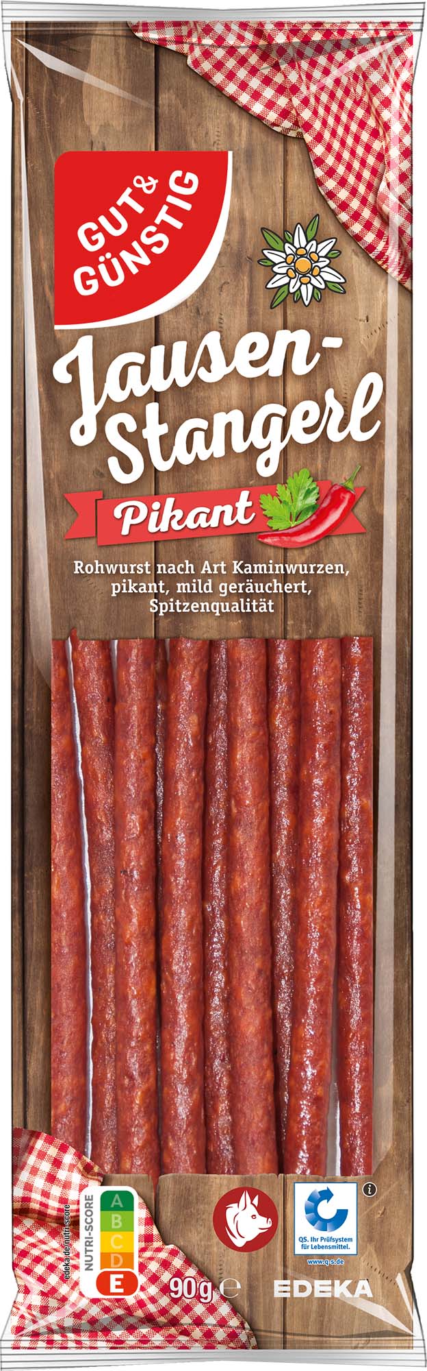Gut & Günstig Jausen-Stangerl Pikant 90g