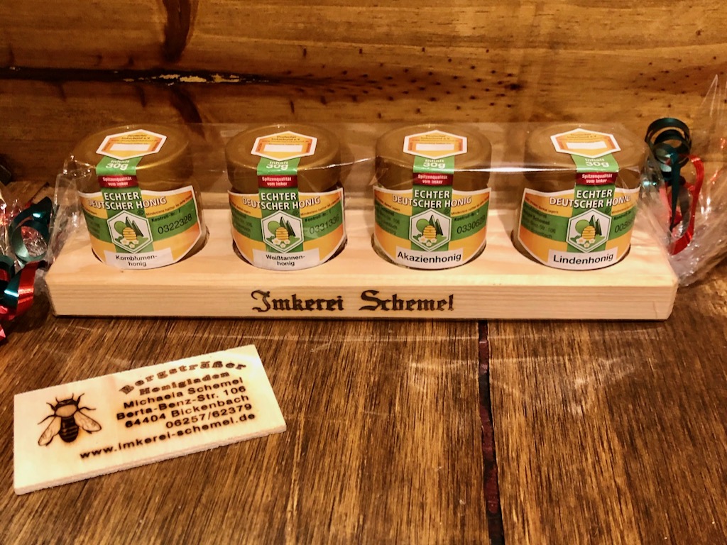 Geschenk Honig-Brett 4x30g