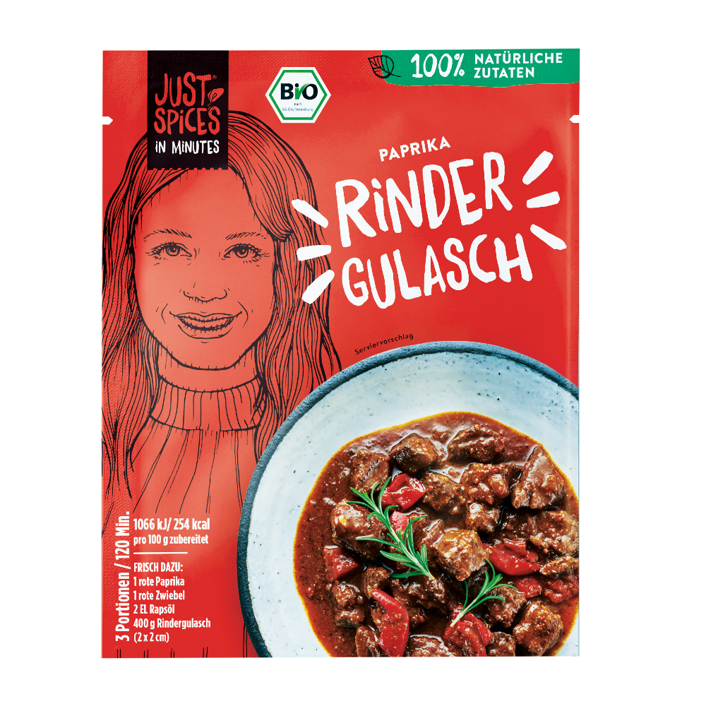 Just Spices Bio Paprika Rinder Gulasch 37g
