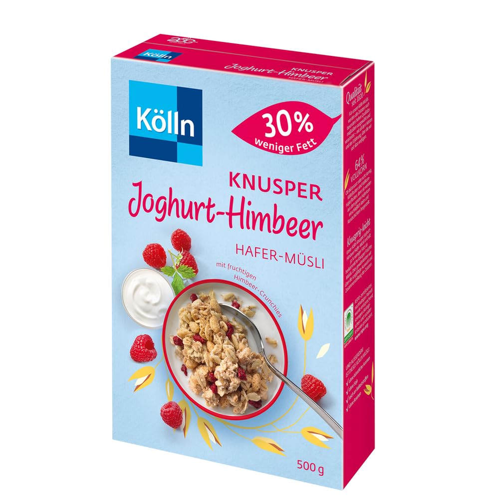 Kölln Müsli Knusper Joghurt Himbeer 30% weniger Fett 500g
