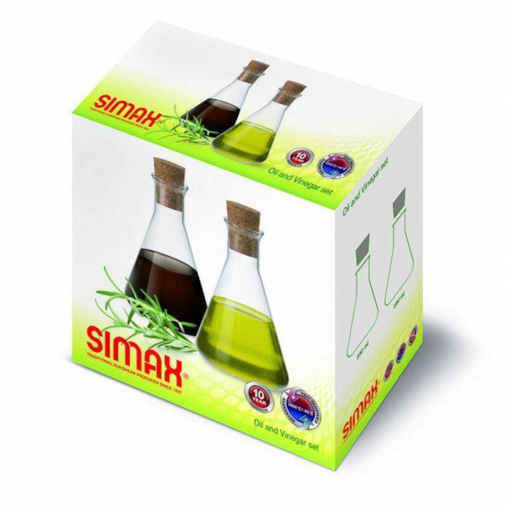 Set: Simax Glas-Essigflasche & Ölflasche, 250 ml – Bild 2
