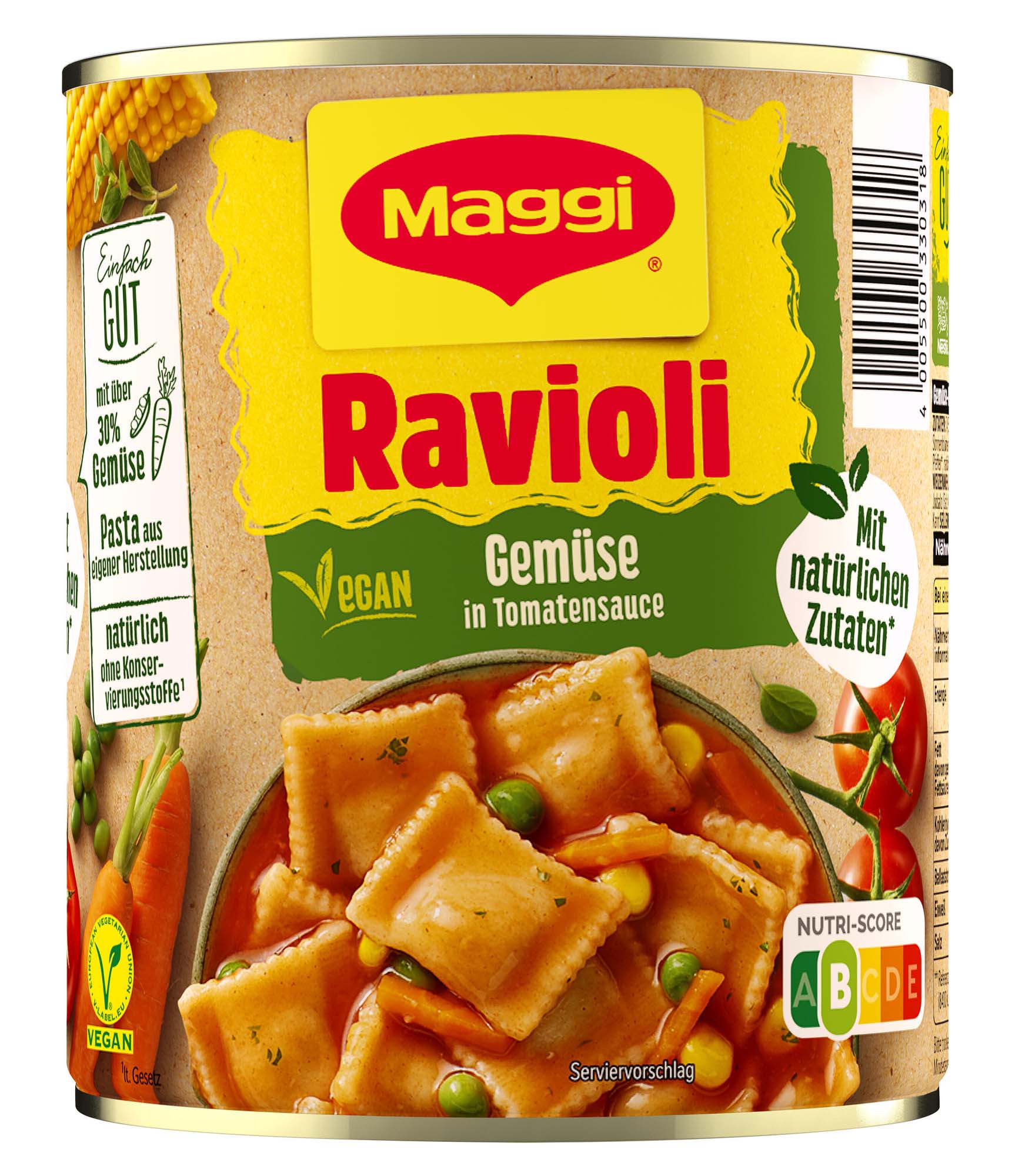 Maggi Ravioli Gemüse in Tomatensauce 800g