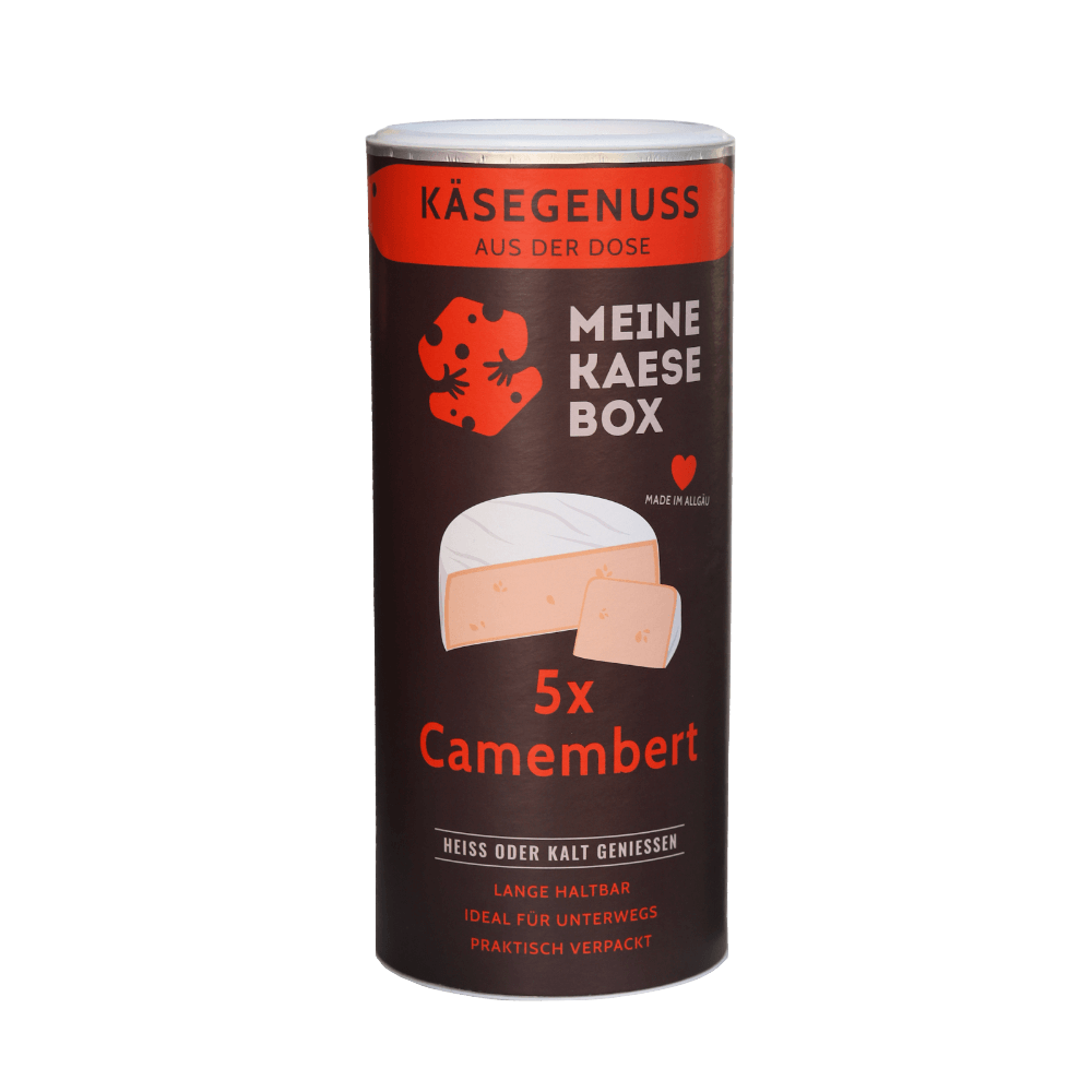 KÄSEBOX 1-er Box 5 x 125 g Camembert (2,86 € / 100 g)