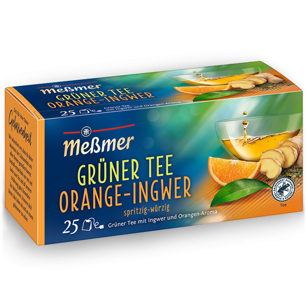 Meßmer Grüner Tee Orange Ingwer 25×1,75g