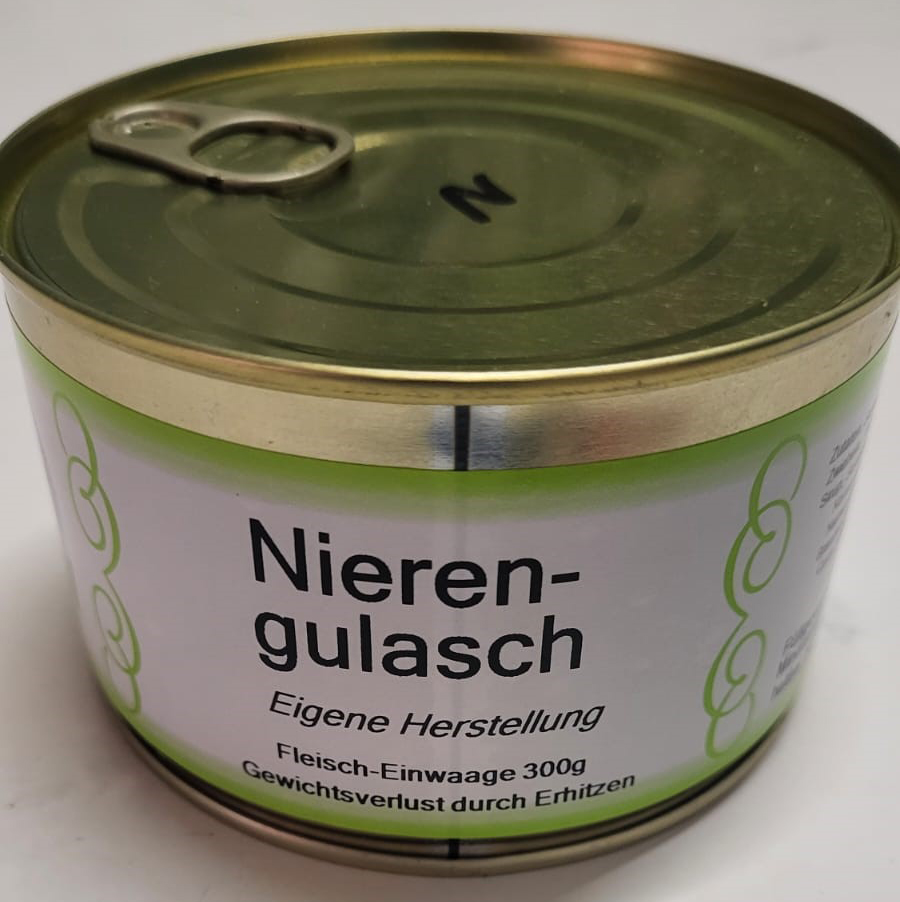 Nierengulasch 400g Dose (in Stück)