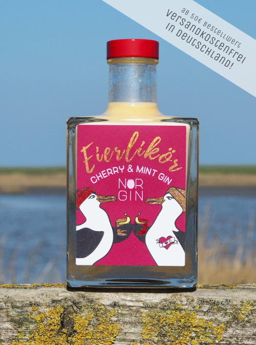 NORGIN Premium Eierlikör Cherry & Mint