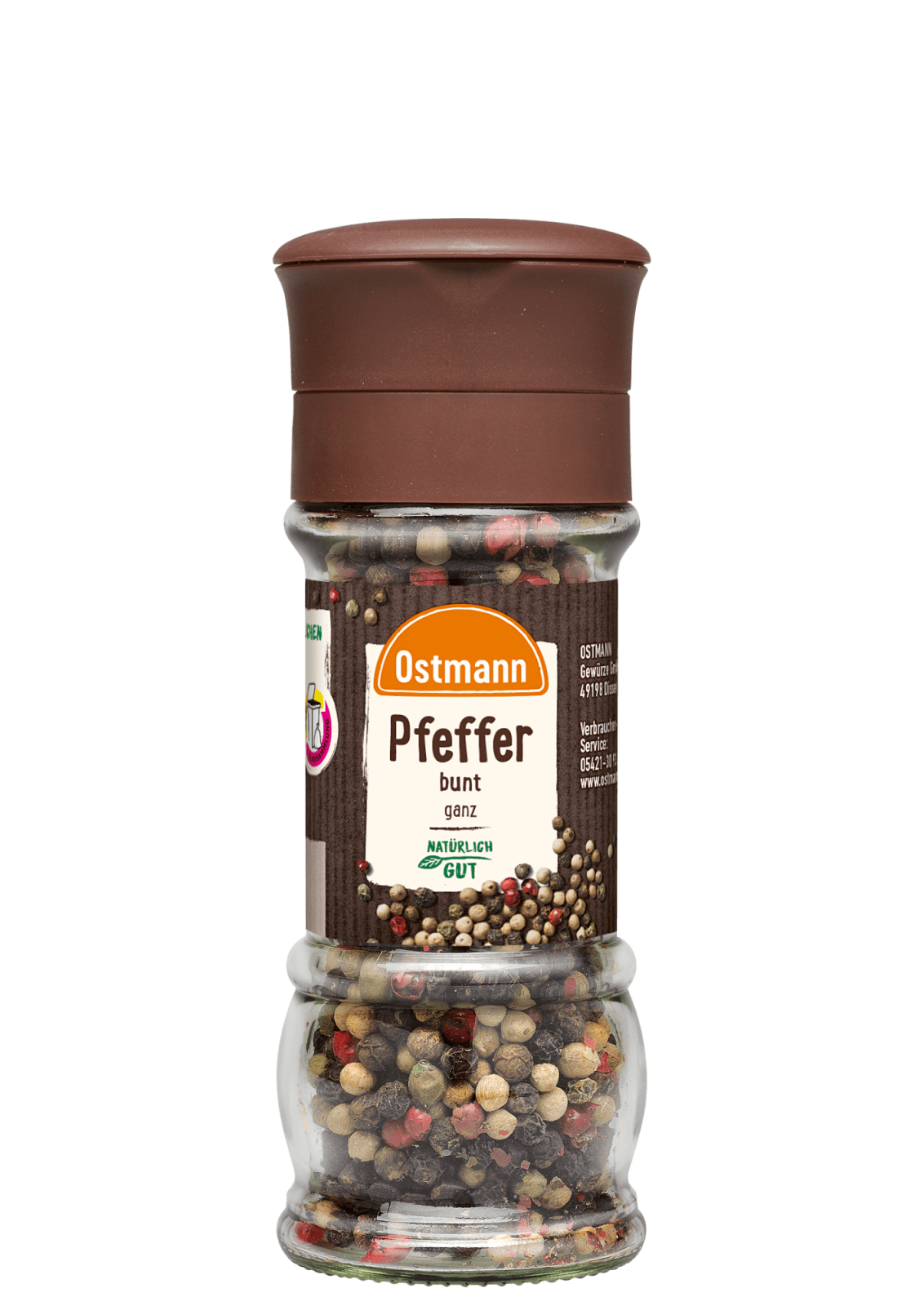 Ostmann Pfeffer bunt ganz Glasmühle 60g